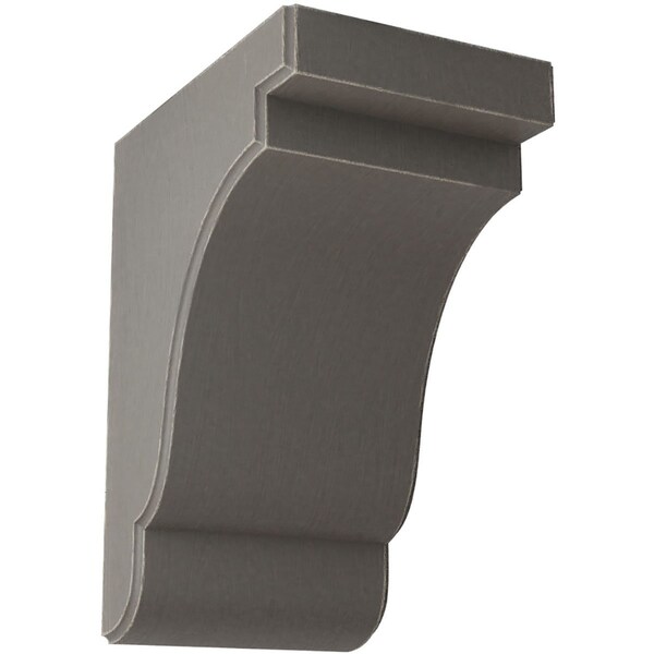 Ekena Millwork 5 1/4"W x 7 1/4"D x 9 1/2"H Bedford Wood Vintage Decor Bracket, Reclaimed Grey BKTWD05X07X10BEGY - main